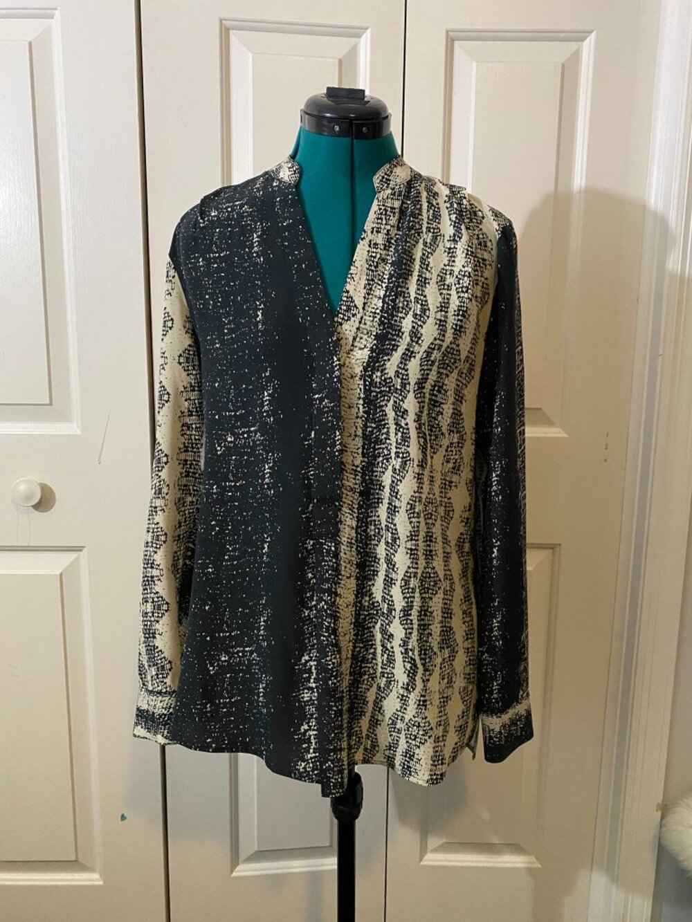 Whistles Silk Long Sleeve Blouse